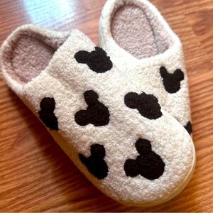 Micky Mouse Black and White Warm Cozy Slippers